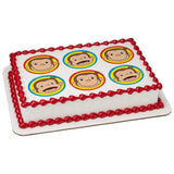 Officially Licensed Curious George Edible Cake Image Toppers
