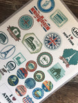 Edible Frosting Image Travel Stamps