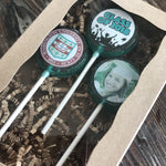 Graduation Year and Photo / School Logo Lollipop Set