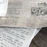 2" Circles Edible Alice in Wonderland Vintage Printed Book Pages