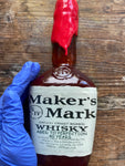 Edible Sugar Hard Candy Maker's Whiskey Half Bottle Cake Toppers