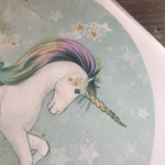 Unicorn Round Cake Topper