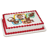 Officially Licensed Curious George Edible Cake Image Toppers