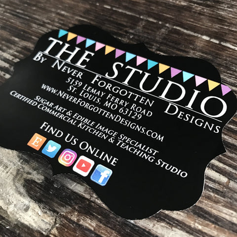 Baker Marketing Stickers for Bakery Cake Boxes and Cupcake Boxes
