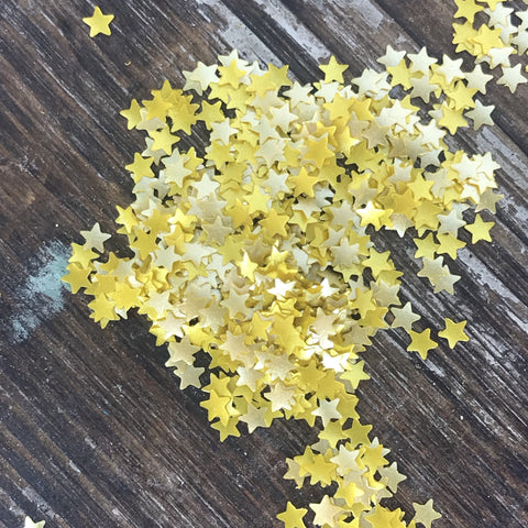Edible Mini Gold Stars Glitter Sprinkles – Sugar Art Supply