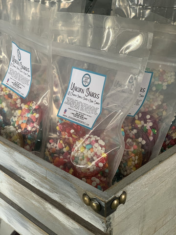 Unicorn Snacks | Rainbow Nerds, Confetti & Glitter Sprinkle Chips
