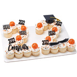 Congrats Grad Cupcake Toppers Cake Pics Black
