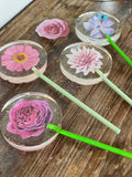 35 Individual Edible Flowers Leaves YOU CUT OUT on Edible Wafer Paper Per Sheet