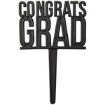 Congrats Grad Cupcake Toppers Cake Pics Black