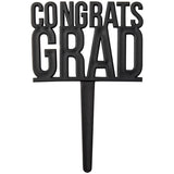 Congrats Grad Cupcake Toppers Cake Pics Black