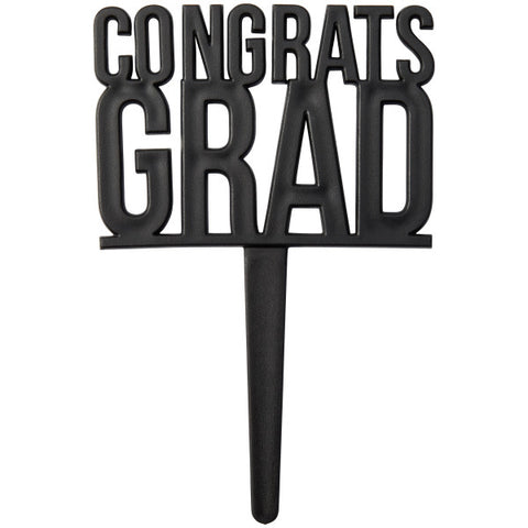Congrats Grad Cupcake Toppers Cake Pics Black