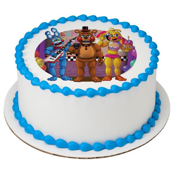 FNaF Five nights at Freddy's Edible Cake Image Cake Topper – Cakes For Cures